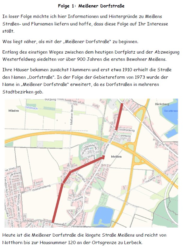 Meißens Straßen und Flurnamen 1 1